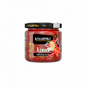 АДЖИКА АБХАЗСКАЯ КРАСНАЯ острая 200 грамм стекло Кубаночка